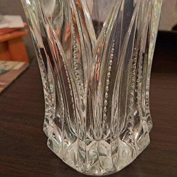 Vintage JG Durand Lead Crystal Blown Glass Vase - 8 3/4¨ Tall. - Picture 5 of 7